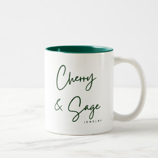 Cherry & Sage Jewelry Mug Tweekleurige Koffiemok