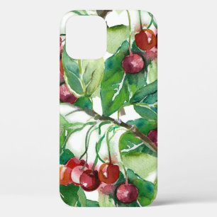 Cherry Seamless Pattern iPhone 12 Hoesje