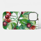 Cherry Seamless Pattern iPhone Hoesje (Achterkant horizontaal)