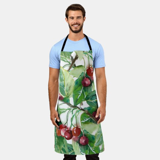 Cherry Seamless Pattern Schort (Gedragen)