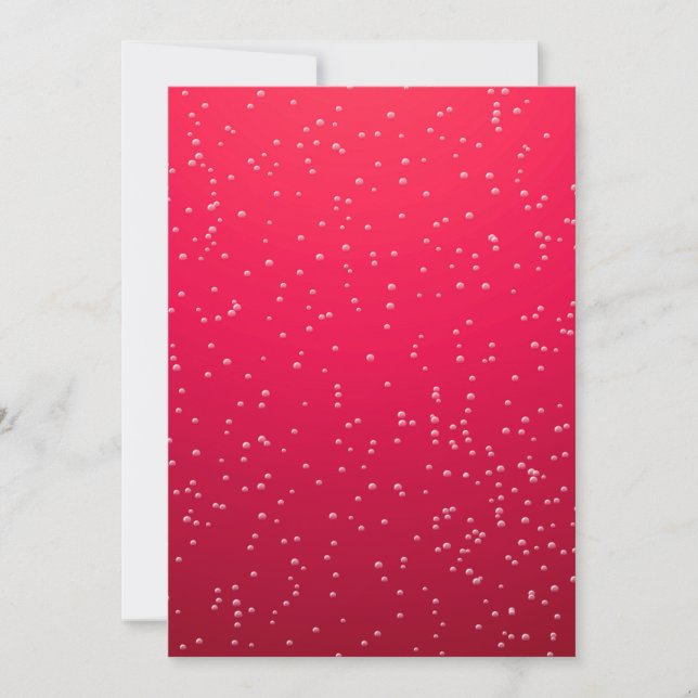 Cherry Soda met Tiny Bubbles Background Art (Voorkant)