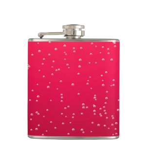 Cherry Soda met Tiny Bubbles Background Art Heupfles