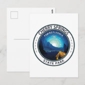 Cherry Springs State Park Pennsylvania Badge Briefkaart (Voorkant / Achterkant)