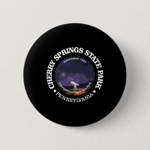 Cherry Springs State Park T-shirt Grappig Wandelen Ronde Button 5,7 Cm