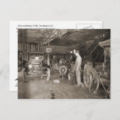 Cherry St. Garage circa 1925 Briefkaart (Voorkant / Achterkant)