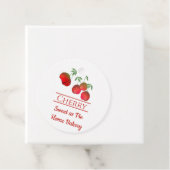 Cherry Stems Fresh Fruit String Label (In situ)