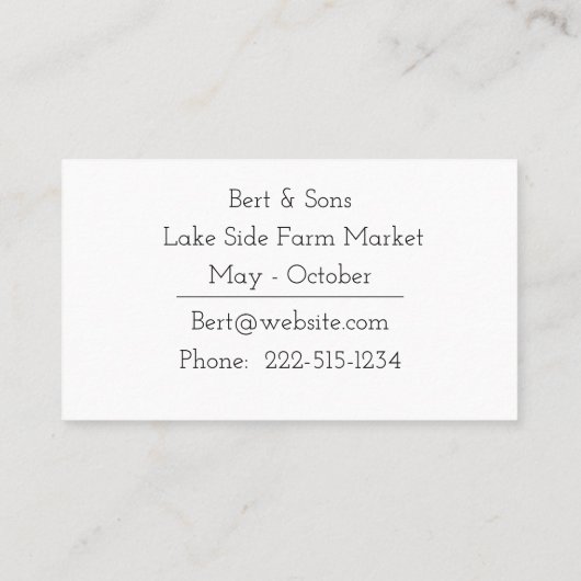 Cherry Stems Visitekaartje (Achterkant)