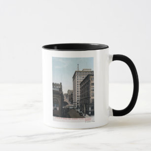 Cherry Street Scene met Alaska Bldg Mok