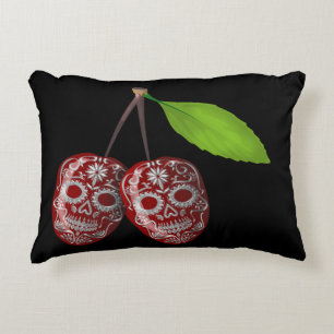 Cherry Sugar Skull Decoratief Kussen