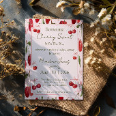 Cherry Sweet - Baby Shower Invitation