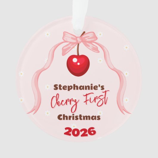 Cherry Sweet Birthday Ornament (voorkant)