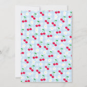 Cherry Sweet Blue Coquette Conseils pour la carte (Dos)