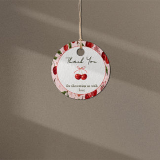 Cherry Sweet Favor Tag Bedankjes Labels