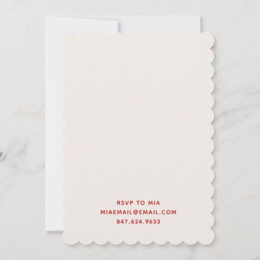 Cherry Sweet Red Bows Bachelorette Invitation (Dos)