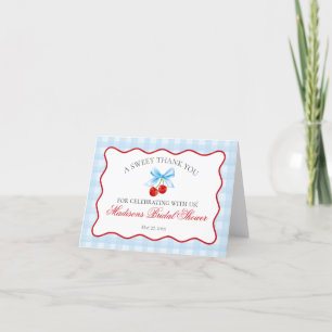 Cherry Sweet Rose Coquette Carte de remerciements