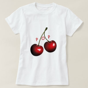 Cherry T-Shirt Funny - Pop Me - Aangepaste tekst