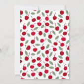 Cherry Thème Aquarelle Baby shower Invitation (Dos)