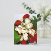 Cherry Tomato en Mozzarella Salad Briefkaart (Staand voorkant)