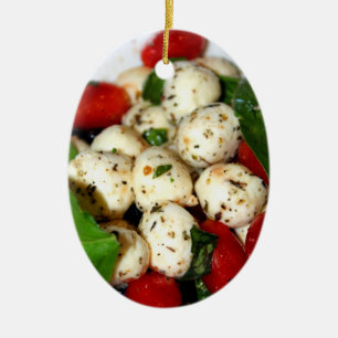 Cherry Tomato en Mozzarella Salad Keramisch Ornament