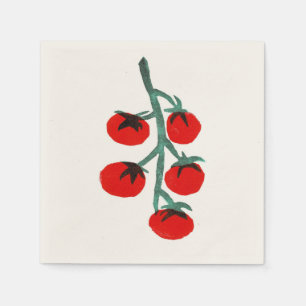 Cherry Tomato Italiaanse zomer cocktail servetten