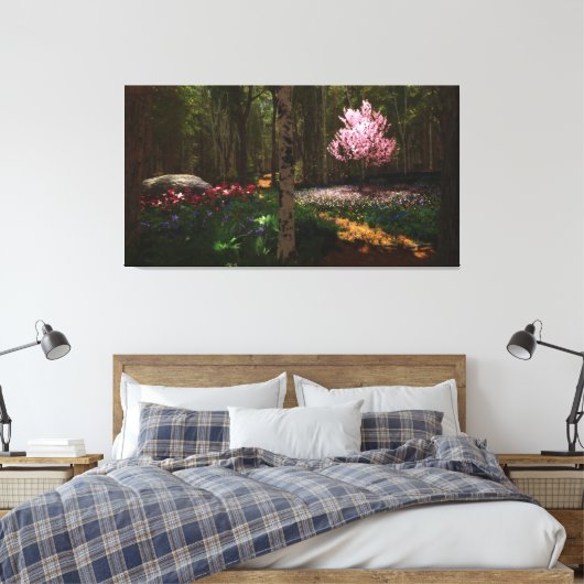 Cherry Tree Concerto Wrapped Canvas (Insitu (Slaapkamer))