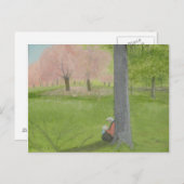 Cherry Tree Sketcher - Central Park Briefkaart (Voorkant / Achterkant)
