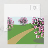 Cherry Trees Briefkaart (Voorkant / Achterkant)