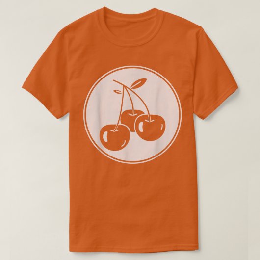 Cherry Triple Cherries Fruit Lover T-Shirt (Design voorkant)