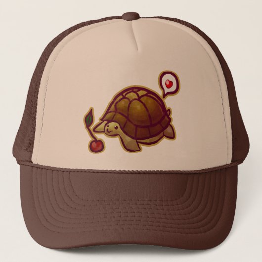 Cherry Turtle Trucker Hat Pet (Voorkant)