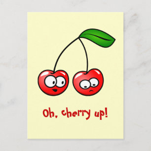 Cherry Up ! Carte postale Cerises