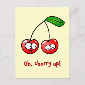 Cherry Up ! Carte postale Cerises