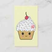 Cherry Vanilla Cupcake Visitekaartje (Achterkant)