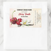 Cherry Vanilla Fruit Bougie Ingrédients Étiquette (Sac)