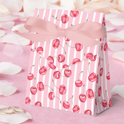 Cherry Waterverf Pattern Bedankdoosjes (Huwelijk)