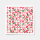 Cherry Waterverf Pattern Servet (Voorkant)