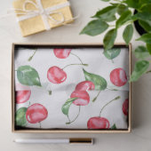 Cherry Waterverf Pattern Tissuepapier (Geschenk)