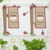 Cherry Welcome Friends Serviette de cuisine (Plié)