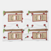 Cherry Welcome Friends Serviette de cuisine (Horizontal)