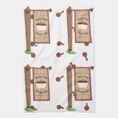 Cherry Welkom Vrienden Keukenhanddoek (Verticaal)