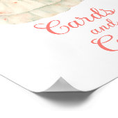 Cherry Whimsical Cherry Blossom Kaarten en geschen Poster (Hoek)