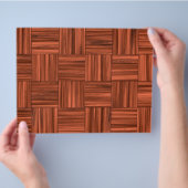 Cherry Wood Parquet Floor Pattern Flyer (Hand)