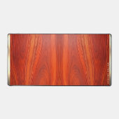 Cherry wood texture custom monoram. (Recto)