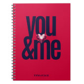Cherry You & Me Gepersonaliseerd Notitieboek (Voorkant)