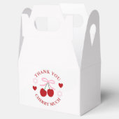 Cherry Zoete Bruidsuitnodiging Bedankdoosjes (Geopend)