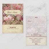 CherryBlossom n° 47 - Carte de profil pour les ent (Devant / Derrière)