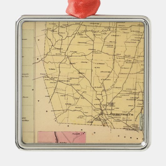 Cherrytree Township Metalen Ornament (Voorkant)