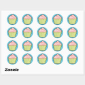 Chers autocollants Cupcake (Feuille)