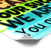 Chers élèves Aquarelle Classroom Poster (Coin)