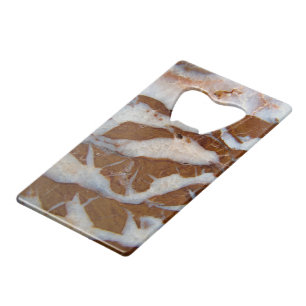 Chert met Quartz Aderen Kredietkaart Flessenopener