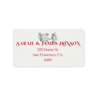 Cherub-adreslabel Etiket